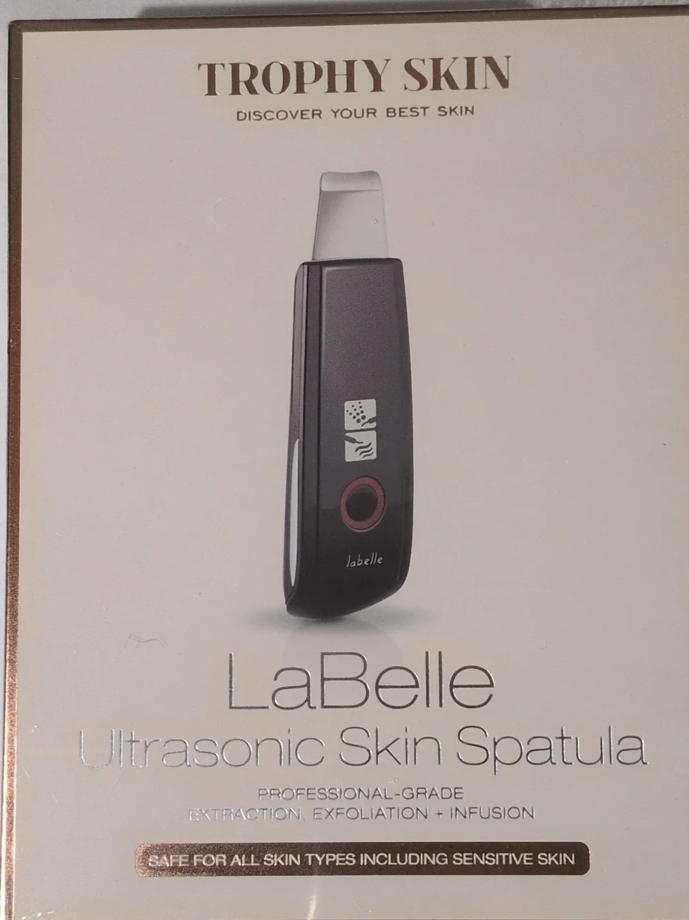 La Belle Ultrasonic Skin Spatula - Black
